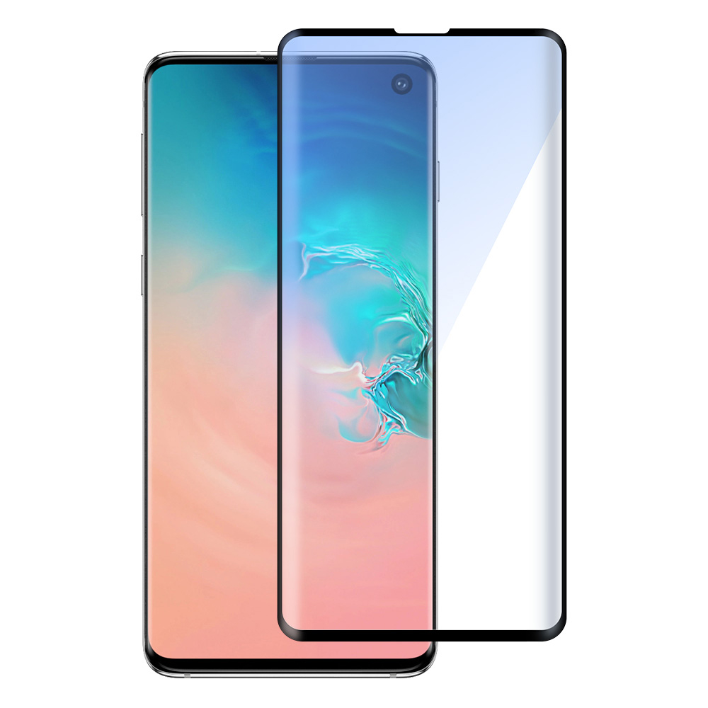 Displayschutzglas Panzerglas für Samsung Galaxy S10-Schwarz